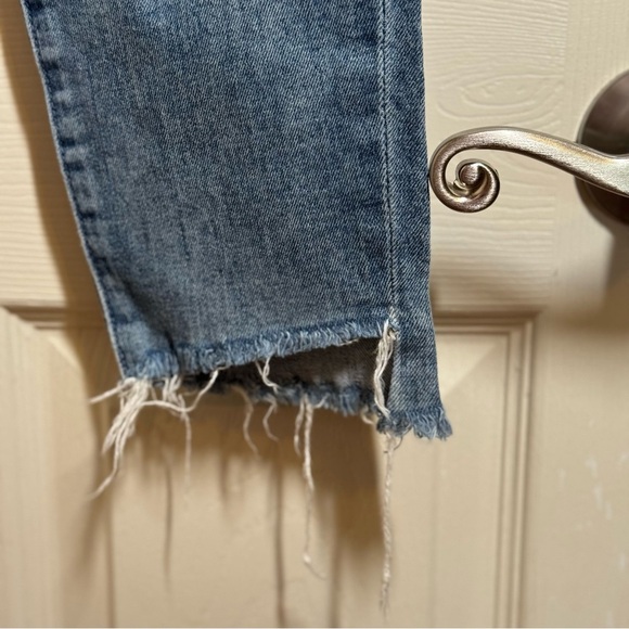 Rare MOTHER Denim STUNNER ANKLE STEP FRAY High Rise Jeans HELTER SKELTER 26 $258 - Picture 6 of 16